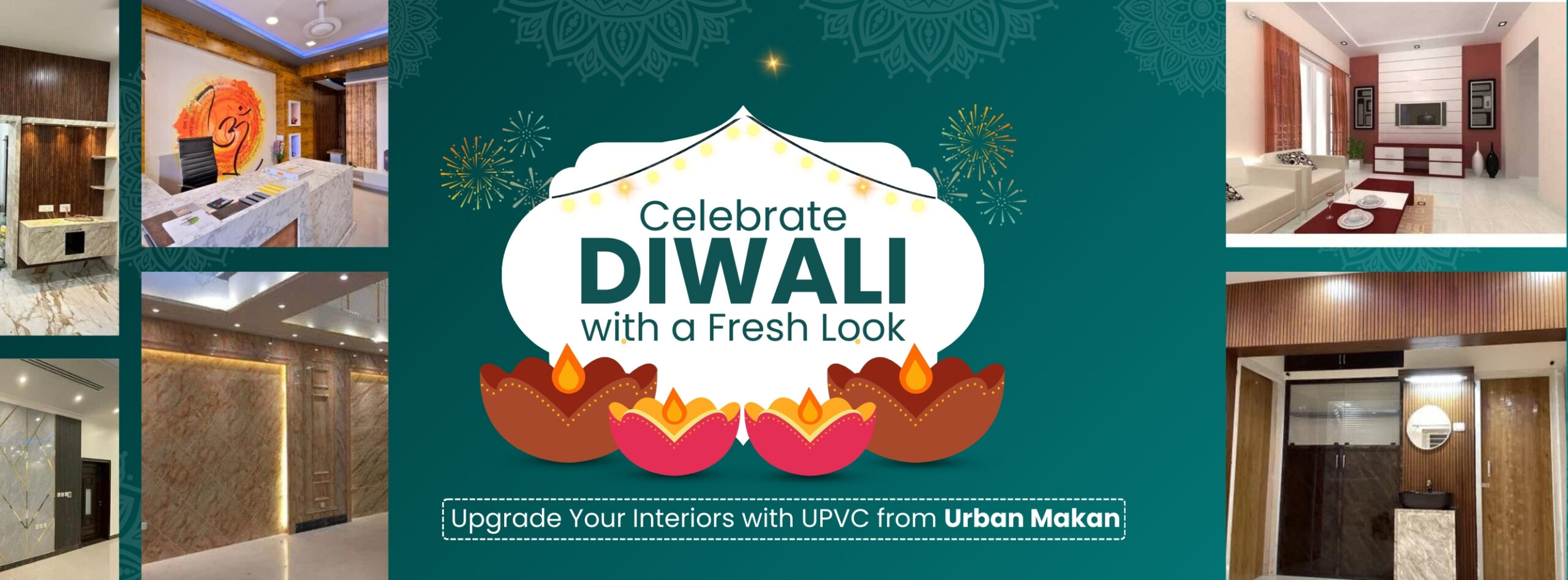 Celebrate Diwali with a Fresh Look: Upgrade Your Interiors with UPVC from Urban Makan.